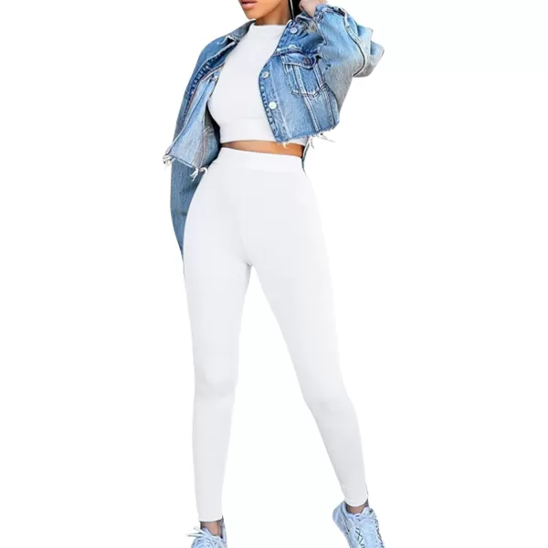 LYANER Women's Two Piece Fleece Outfits Mock Neck Long Sleeve Crop Top Long Pants Athletic Sweatsuits
