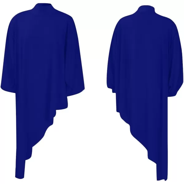 LYANER Women's Mock Neck Asymmetrical High Low Balloon Long Sleeve Long Shirt Blouse Tunic Top