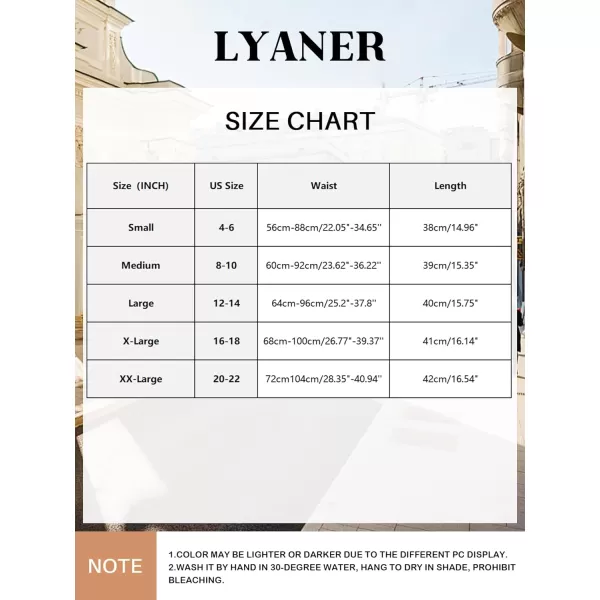 LYANER Women's Printed Elastic High Waist Ruffle Layer Trim a-Line Swing Mini Skirt