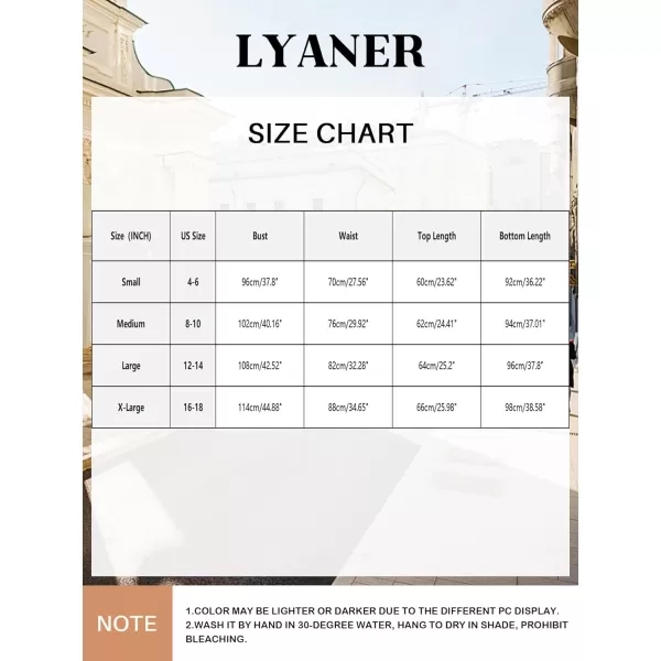 LYANER Women's 2 Piece Outfits V Neck Sleeveless Button Front Tank Top And High Waist Straight Wide Leg Long Pants Set