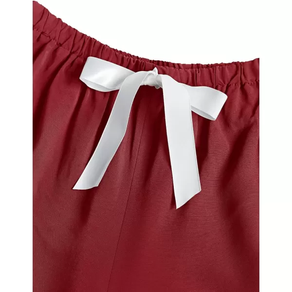 LYANER Women's Modal Pajamas Set Pocket Short Sleeve Shirt with Shorts Set PJS Sleepwear Loungwear