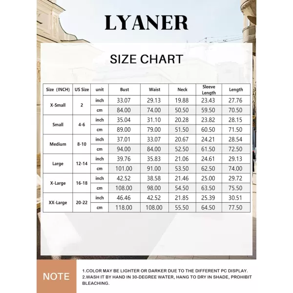 LYANER Women's Button Split Slit Sides Scoop Neck Long Sleeve Blouse Tunic Top