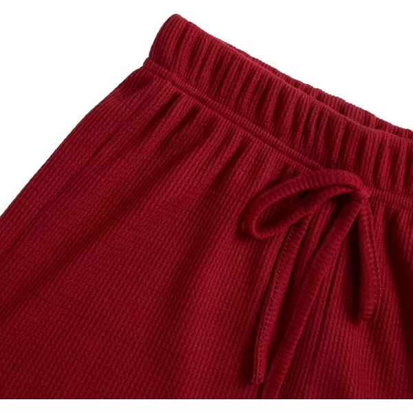 LYANER Women's Waffle Knit Pajamas Set Cami Top and Shorts Sleepwear Lounge Sets