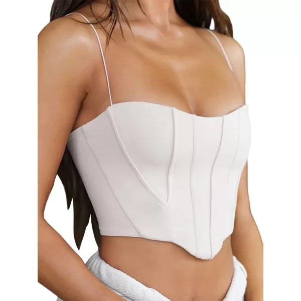 LYANER Women’s Sexy Sweetheart Neck Sleeveless Crop Tube Tops Strappy Bustier Cami Top