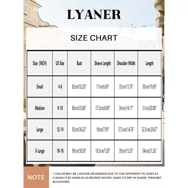 LYANER Women's Short Sleeve Square Neck Slim Fit Classic T Shirt Blouse Top Tee