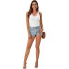 imageLYANER Womens Lace V Neck Camisole Ribbed Knit Cami Sleeveless Undershirt TopWhite
