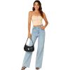 imageLYANER Womens Sexy Tube Tops Cute Crop Tops Strapless Basic Solid Short Shirts Casual Bandeau TopBeige