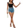 imageLYANER Womens Square Neck Ribbed Knit Sleeveless Slim Fit Solid Crop Top ShirtSolid Black