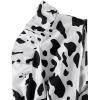imageLYANER Womens V Neck Ruffle Cap Sleeve Shirred Blouse Sexy Crop Tank TopCow Print
