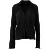 imageLYANER Womens Deep V Neck Button Front Bell Long Sleeve Blouse Shirt TopBlack