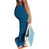 imageLYANER Womens High Waist Ruched Split Solid Pencil Long Maxi Skirt with Flap PocketsLake Blue