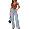 imageLYANER Womens Floral Lace Scallop Spaghetti Strap Sleeveless Sheer Tank Cami Top BlouseCaramel