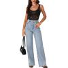 imageLYANER Womens Floral Lace Scallop Spaghetti Strap Sleeveless Sheer Tank Cami Top BlouseSolid Black