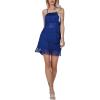 imageLYANER Womens Sexy Two Piece Outfit Fringe Sleeveless Cami and Short Skirt SetsRoyal Blue