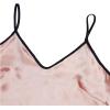 imageLYANER Womens Satin Silk 2pcs Set Pajamas V Neck Cami Top With Self Tie Shorts Pj Sst SleepwearDusty Pink