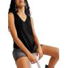 imageLYANER Womens Summer V Neck Tank Top Basic Sleeveless Casual Loose Fit ShirtsBlack