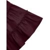 imageLYANER Womens 2 Piece Outfits Summer Lace Halter Cami Crop Top with Floral Mini Skirt SetDark Red