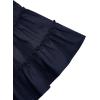 imageLYANER Womens 2 Piece Outfits Summer Lace Halter Cami Crop Top with Floral Mini Skirt SetNavy Blue