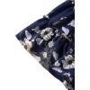 imageLYANER Womens 2 Piece Outfits Summer Lace Halter Cami Crop Top with Floral Mini Skirt SetNavy2