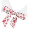 imageLYANER Womens 2 Piece Outfits Summer Lace Halter Cami Crop Top with Floral Mini Skirt SetOffwhite