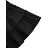 imageLYANER Womens 2 Piece Outfits Summer Lace Halter Cami Crop Top with Floral Mini Skirt SetSolid Black