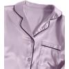 imageLYANER Womens 3Pcs Pajamas Satin Cami Top and Long Sleeve Shirt with Pants Sleepwear SetPurple