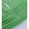imageLYANER Womens Deep V Neck Halter Crop Top Tie Back Sleeveless Backless CamiGreen