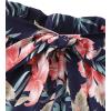 imageLYANER Womens 2 Piece Summer Outfits Cami Crop Top and Tropical Floral Shorts SetNavy
