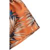 imageLYANER Womens 2 Piece Summer Outfits Cami Crop Top and Tropical Floral Shorts SetOrange