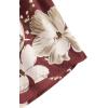 imageLYANER Womens 2 Piece Summer Outfits Cami Crop Top and Tropical Floral Shorts SetWine Red