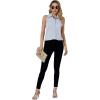 imageLYANER Womens Casual Collar Sleeveless Button Down Tank Top Blouse ShirtLight Blue