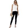 imageLYANER Womens Casual Collar Sleeveless Button Down Tank Top Blouse ShirtWhite