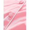 imageLYANER Womens Pajamas Set 7pcs Silk Satin Sleepwear Loungewear Cami Shirt Pj SetBright Pink