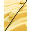 imageLYANER Womens Pajamas Set 7pcs Silk Satin Sleepwear Loungewear Cami Shirt Pj SetBright Yellow