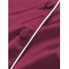 imageLYANER Womens Pajamas Set 7pcs Silk Satin Sleepwear Loungewear Cami Shirt Pj SetBurgundy