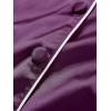imageLYANER Womens Pajamas Set 7pcs Silk Satin Sleepwear Loungewear Cami Shirt Pj SetEggplant Purple