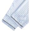 imageLYANER Womens Pajamas Set 7pcs Silk Satin Sleepwear Loungewear Cami Shirt Pj SetStriped Blue