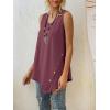 imageLYANER Womens Summer Loose Crewneck Asymmetrical Hem Sleeveless Tank Top ShirtPink
