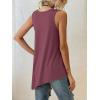 imageLYANER Womens Summer Loose Crewneck Asymmetrical Hem Sleeveless Tank Top ShirtPink