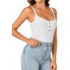 imageLYANER Womens Summer Tank Top Scoop Neck Sleeveless Ribbed Knit Sexy Cami ShirtWhite