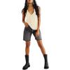 imageLYANER Womens Summer V Neck Basic Sleeveless Racerback Tank Top Casual Loose ShirtsBeige