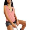 imageLYANER Womens Summer V Neck Basic Sleeveless Racerback Tank Top Casual Loose ShirtsDusty Pink