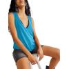 imageLYANER Womens Summer V Neck Basic Sleeveless Racerback Tank Top Casual Loose ShirtsLight Blue