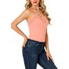 imageLYANER Womens Lace V Neck Camisole Adjustable Strap Cami Sleeveless Tank Undershirt TopBaby Pink