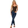 imageLYANER Womens Lace V Neck Camisole Adjustable Strap Cami Sleeveless Tank Undershirt TopBrown