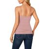 imageLYANER Womens Lace V Neck Camisole Adjustable Strap Cami Sleeveless Tank Undershirt TopDusty Pink