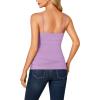 imageLYANER Womens Lace V Neck Camisole Adjustable Strap Cami Sleeveless Tank Undershirt TopLavender