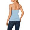imageLYANER Womens Lace V Neck Camisole Adjustable Strap Cami Sleeveless Tank Undershirt TopLight Blue