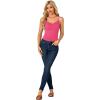 imageLYANER Womens Lace V Neck Camisole Adjustable Strap Cami Sleeveless Tank Undershirt TopRose