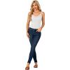 imageLYANER Womens Lace V Neck Camisole Adjustable Strap Cami Sleeveless Tank Undershirt TopWhite